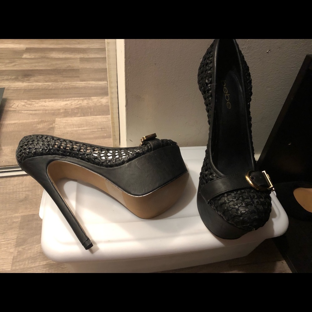 Black Bebe shoes size 7- never used